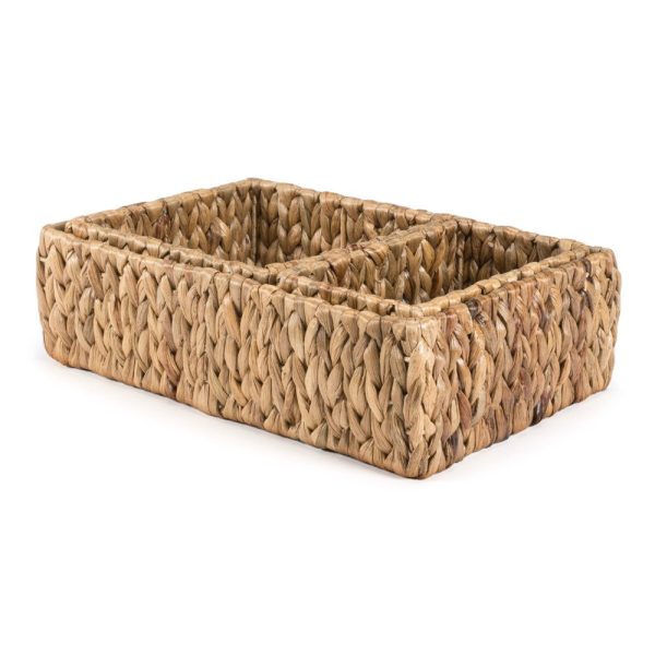 Tress Minimalist Hand-Woven Hyacinth Nesting Baskets (Set of 3)