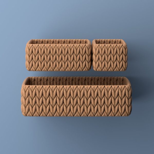 Tress Minimalist Hand-Woven Hyacinth Nesting Baskets (Set of 3)