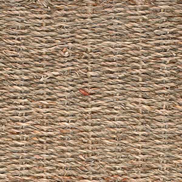 Arden Coastal Cottage Seagrass Scalloped Rectangular Organizing Storage Baskets (Set of 3)