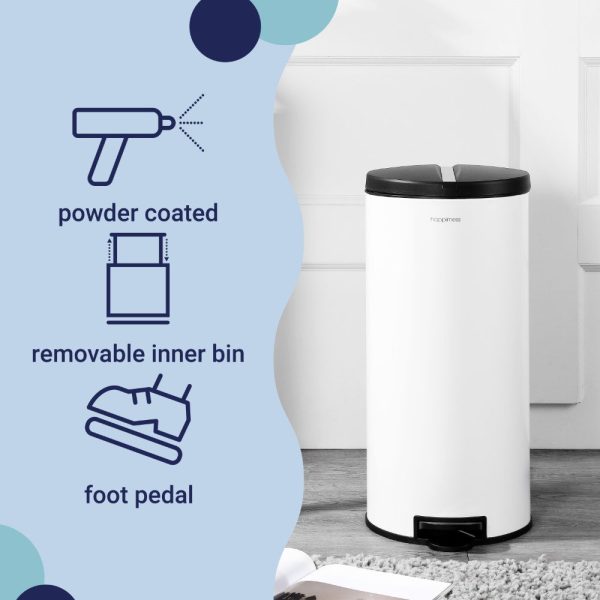 Oscar 30 Liter/8 Gallon Trash Can with Free Mini Oscar