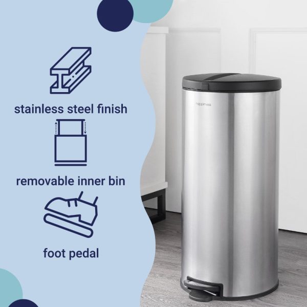 Oscar 30 Liter/8 Gallon Trash Can with Free Mini Oscar