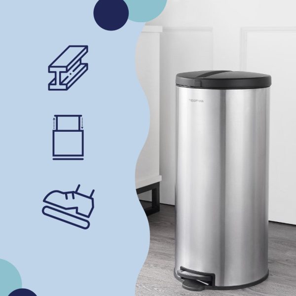 Oscar 30 Liter/8 Gallon Trash Can with Free Mini Oscar