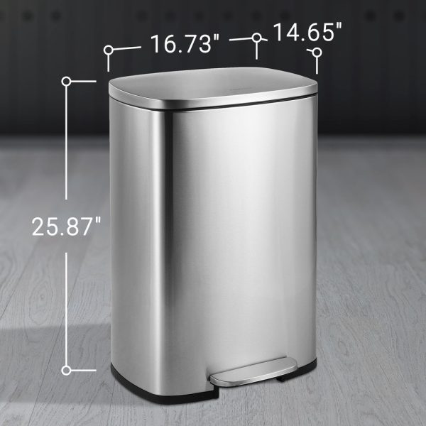Connor 50 Liter/13 Gallon Trash Can with Free Mini Connor
