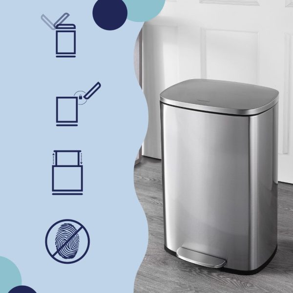 Connor 50 Liter/13 Gallon Trash Can with Free Mini Connor
