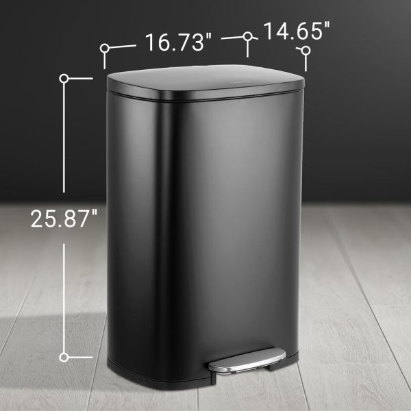 Connor 50 Liter/13 Gallon Trash Can with Free Mini Connor