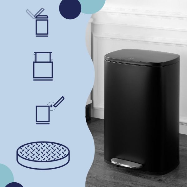 Connor 50 Liter/13 Gallon Trash Can with Free Mini Connor