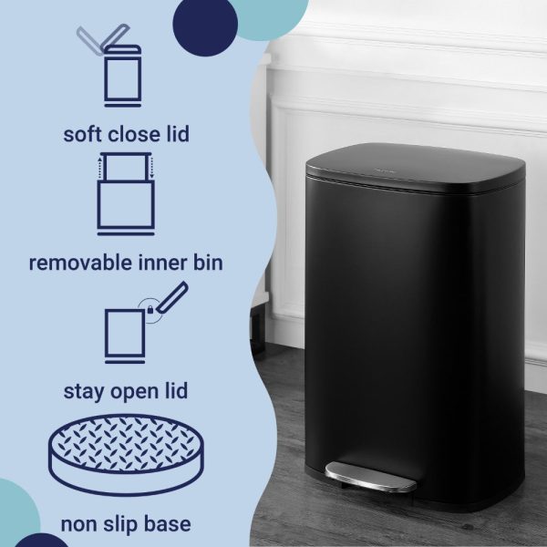 Connor 50 Liter/13 Gallon Trash Can with Free Mini Connor