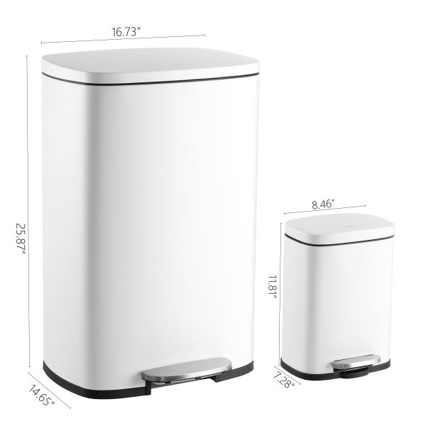 Connor 50 Liter/13 Gallon Trash Can with Free Mini Connor