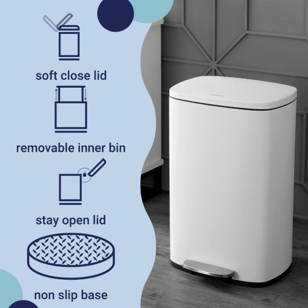 Connor 50 Liter/13 Gallon Trash Can with Free Mini Connor