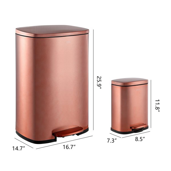 Connor 50 Liter/13 Gallon Trash Can with Free Mini Connor
