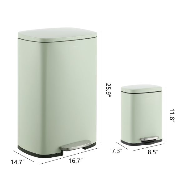 Connor 50 Liter/13 Gallon Trash Can with Free Mini Connor