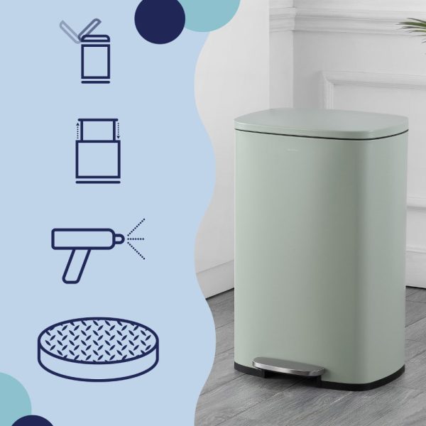 Connor 50 Liter/13 Gallon Trash Can with Free Mini Connor