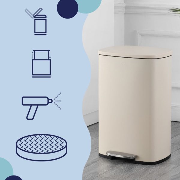 Connor 50 Liter/13 Gallon Trash Can with Free Mini Connor