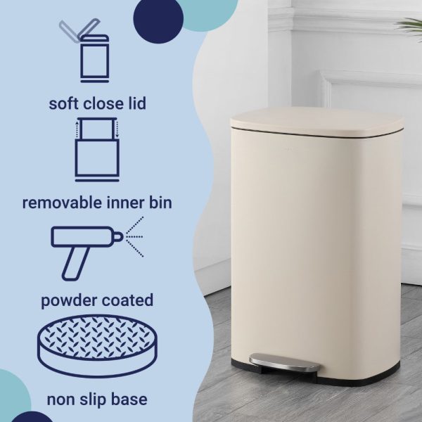 Connor 50 Liter/13 Gallon Trash Can with Free Mini Connor