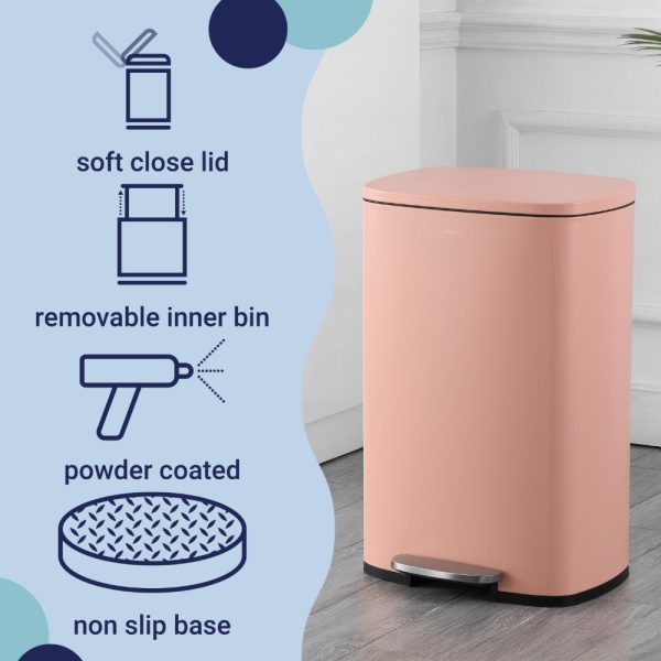 Connor 50 Liter/13 Gallon Trash Can with Free Mini Connor