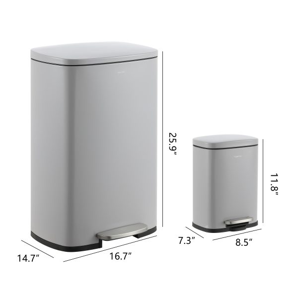 Connor 50 Liter/13 Gallon Trash Can with Free Mini Connor