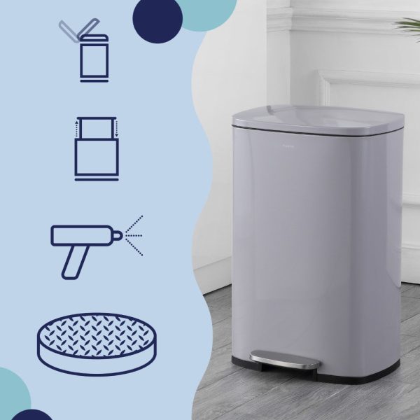 Connor 50 Liter/13 Gallon Trash Can with Free Mini Connor