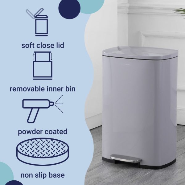 Connor 50 Liter/13 Gallon Trash Can with Free Mini Connor