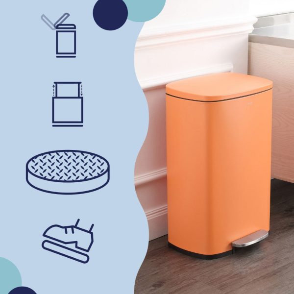 Connor 50 Liter/13 Gallon Trash Can with Free Mini Connor