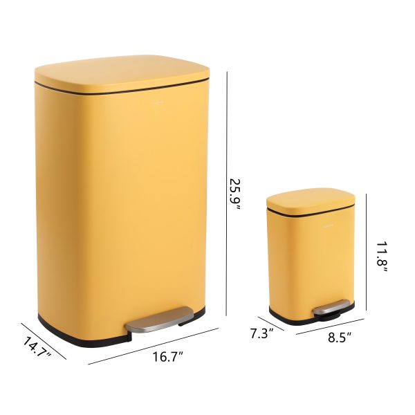 Connor 50 Liter/13 Gallon Trash Can with Free Mini Connor