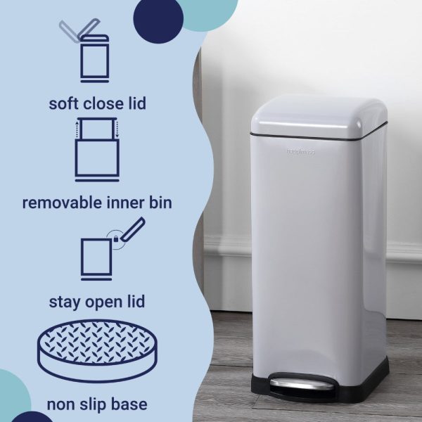 Betty Retro 30 Liters/8 Gallon Trash Can