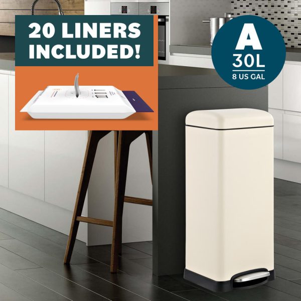 Betty Retro 30 Liters/8 Gallon Trash Can