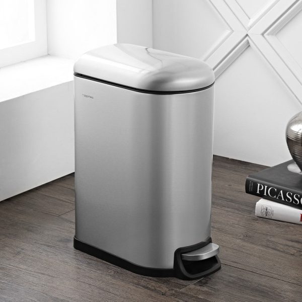 Slyd 40 Liter/10.6 Gallon Step-Open Trash Can