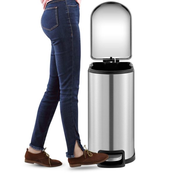 Slyd 40 Liter/10.6 Gallon Step-Open Trash Can