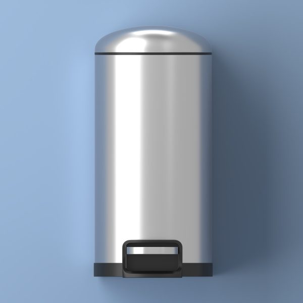 Slyd 40 Liter/10.6 Gallon Step-Open Trash Can
