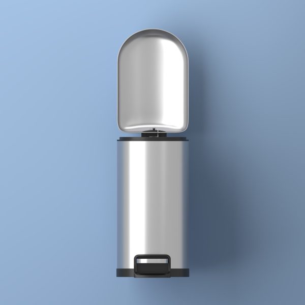 Slyd 40 Liter/10.6 Gallon Step-Open Trash Can