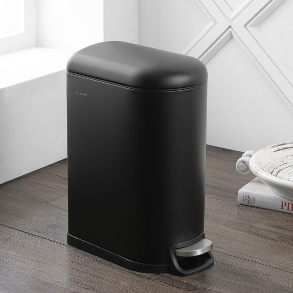Slyd 40 Liter/10.6 Gallon Step-Open Trash Can