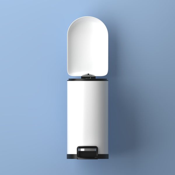 Slyd 40 Liter/10.6 Gallon Step-Open Trash Can
