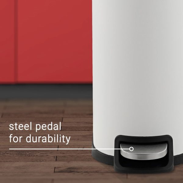 Slyd 40 Liter/10.6 Gallon Step-Open Trash Can