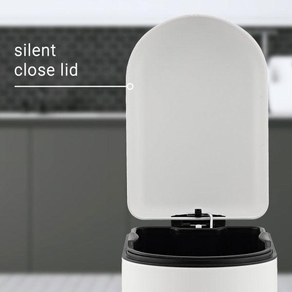 Slyd 40 Liter/10.6 Gallon Step-Open Trash Can