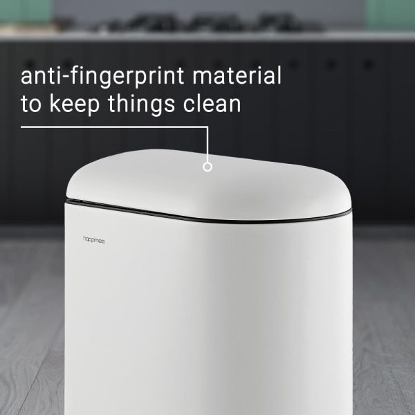 Slyd 40 Liter/10.6 Gallon Step-Open Trash Can