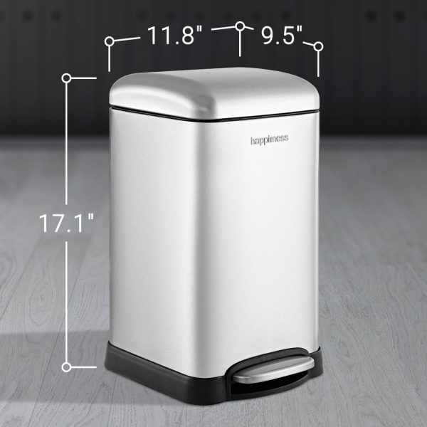 Betty Retro Mini 12 Liter/3.2 Gallon Step-Open Trash Can
