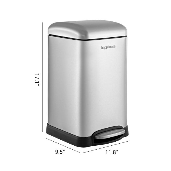 Betty Retro Mini 12 Liter/3.2 Gallon Step-Open Trash Can
