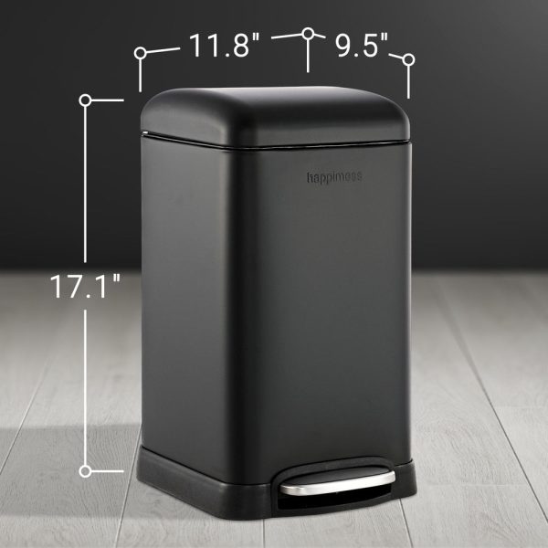 Betty Retro Mini 12 Liter/3.2 Gallon Step-Open Trash Can