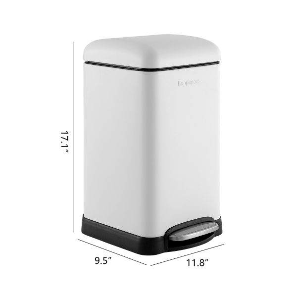Betty Retro Mini 12 Liter/3.2 Gallon Step-Open Trash Can