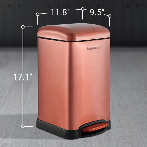 Betty Retro Mini 12 Liter/3.2 Gallon Step-Open Trash Can