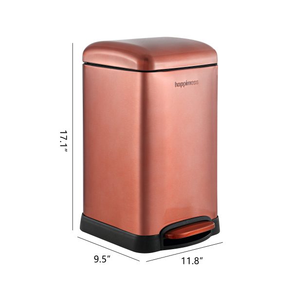 Betty Retro Mini 12 Liter/3.2 Gallon Step-Open Trash Can