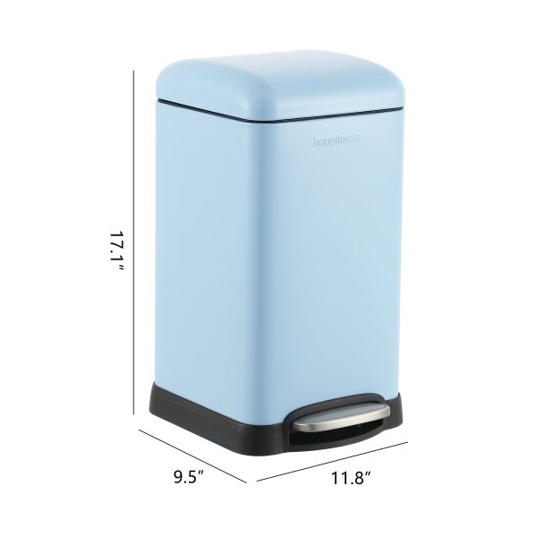 Betty Retro Mini 12 Liter/3.2 Gallon Step-Open Trash Can
