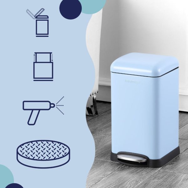 Betty Retro Mini 12 Liter/3.2 Gallon Step-Open Trash Can