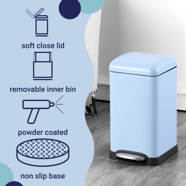 Betty Retro Mini 12 Liter/3.2 Gallon Step-Open Trash Can