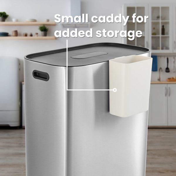 Beni 60 Liter/16 Gallon Kitchen Trash/Recycling Trash Can