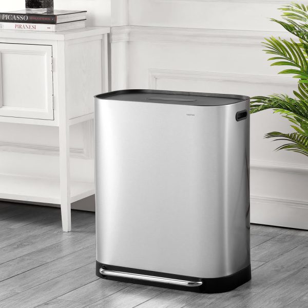 Beni 60 Liter/16 Gallon Kitchen Trash/Recycling Trash Can
