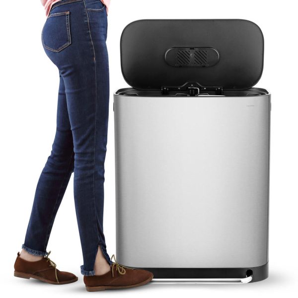 Beni 60 Liter/16 Gallon Kitchen Trash/Recycling Trash Can