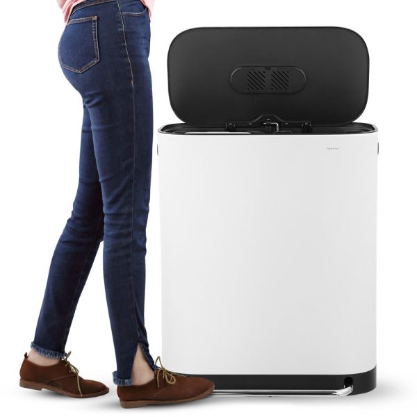 Beni 60 Liter/16 Gallon Kitchen Trash/Recycling Trash Can