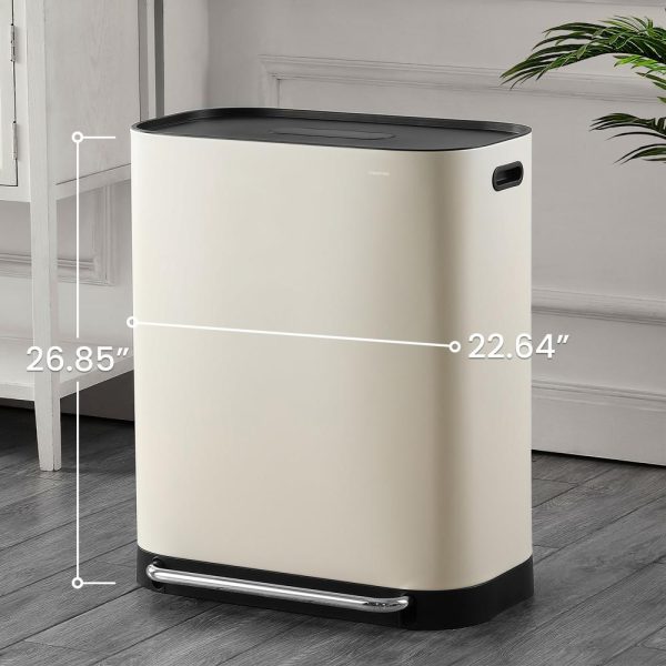 Beni 60 Liter/16 Gallon Kitchen Trash/Recycling Trash Can