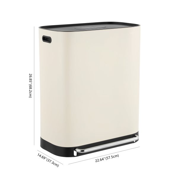 Beni 60 Liter/16 Gallon Kitchen Trash/Recycling Trash Can